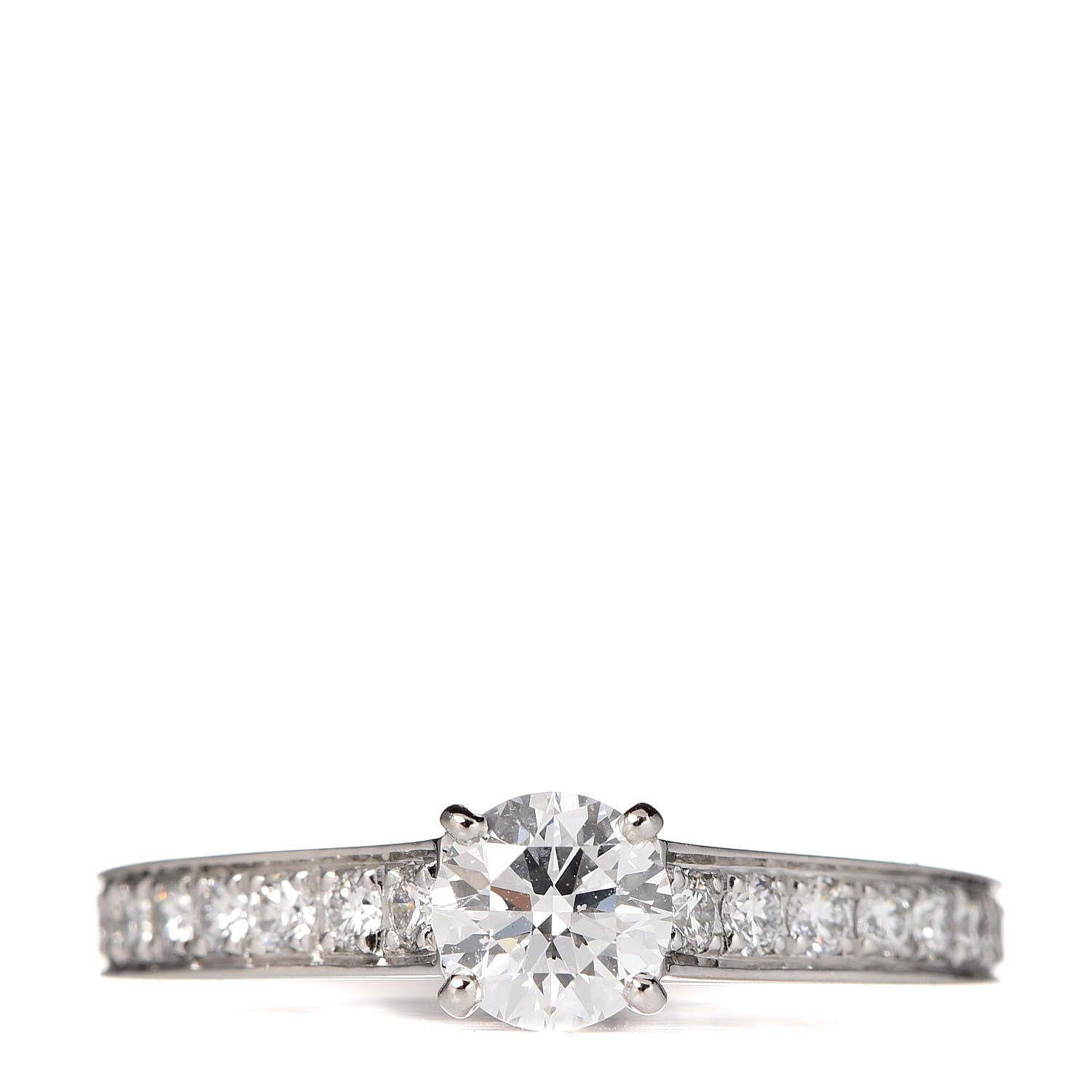 Cartier Platinum Diamond .42ct 1895 Solitaire Engagement Ring 49 4.75 1 of 7