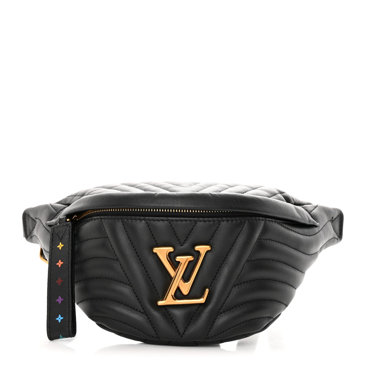 Calfskin Quilted New Wave Bumbag Black