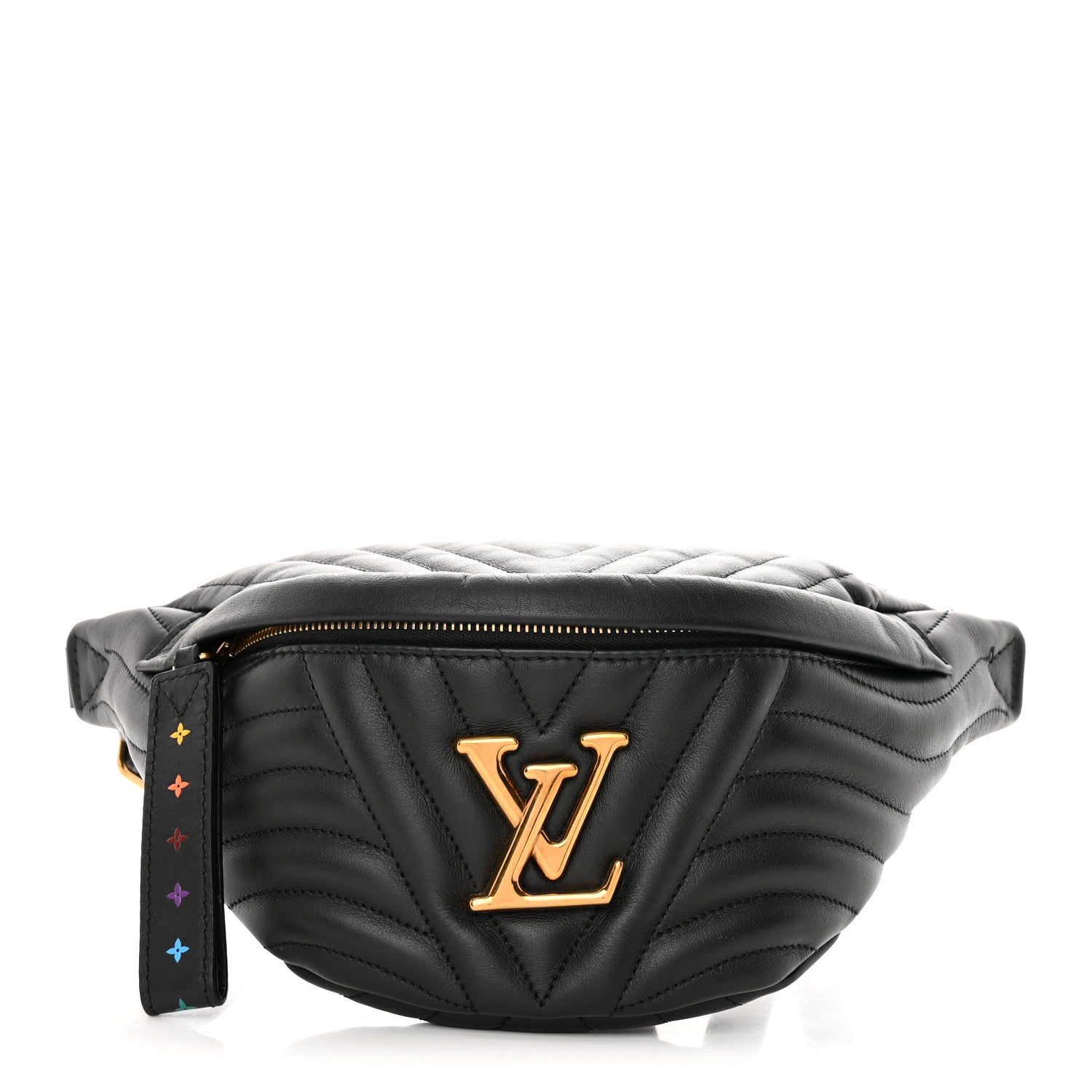 Louis Vuitton Calfskin Quilted New Wave Bumbag Black 1 of 14