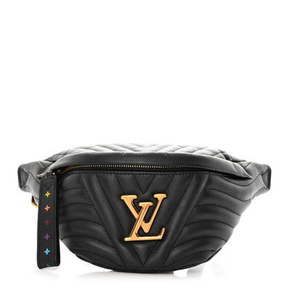 Louis Vuitton Calfskin Quilted New Wave Bumbag Black 1 of 14