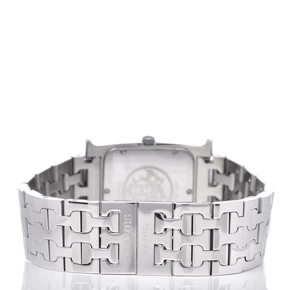 Hermes Stainless Steel 26mm Heure H Hour Quartz Watch Black 4 of 6