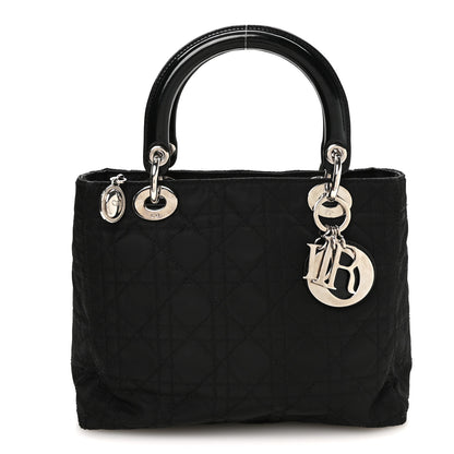 Christian Dior Nylon Cannage Medium Lady Dior Black 1 of 19