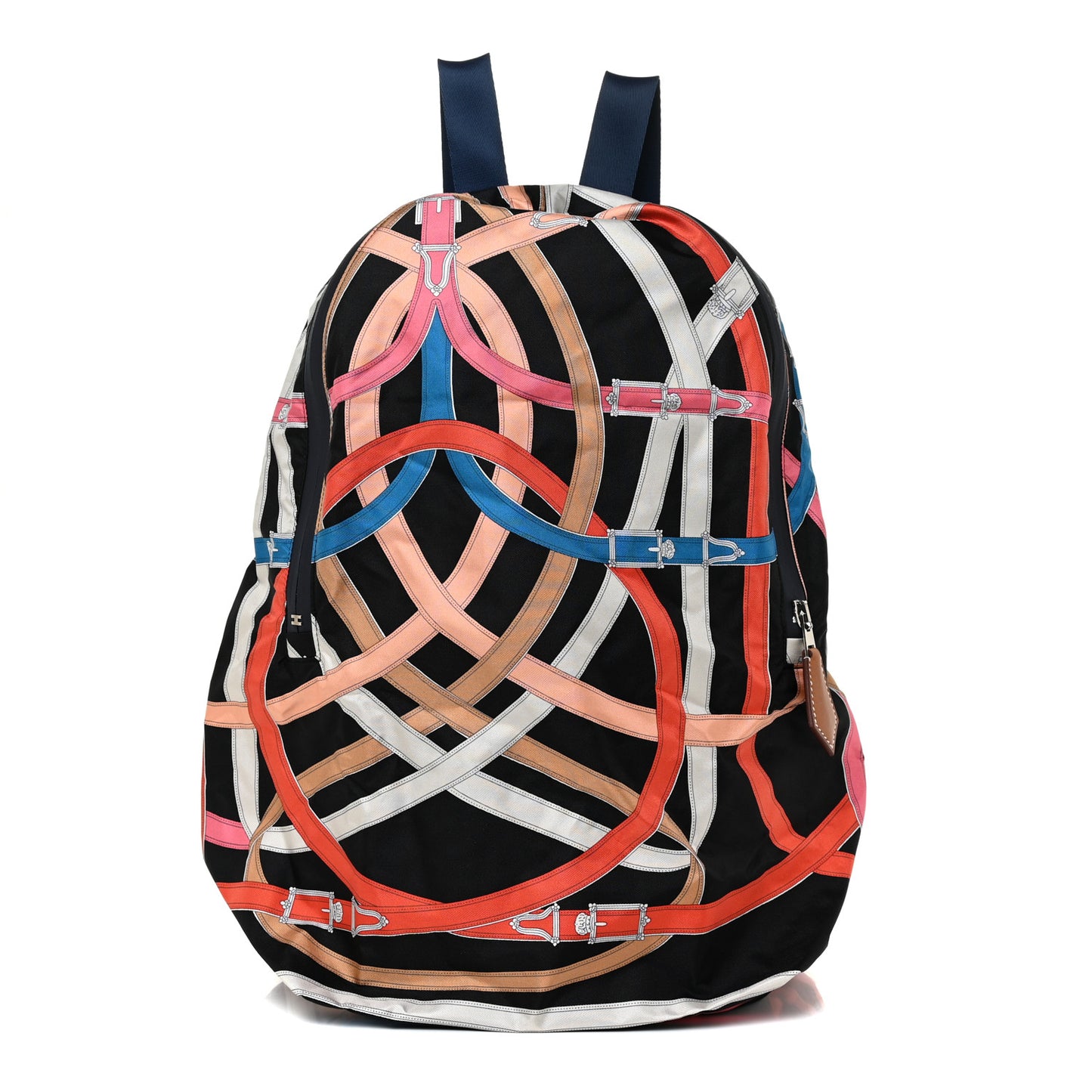 Silk Barenia Cavalcadour Airsilk Backpack Black Bleu Marine Fauve