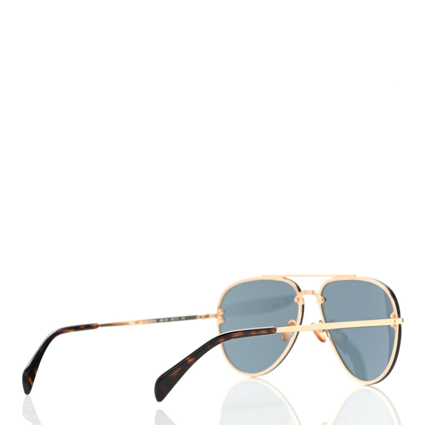 Mirror Aviator Sunglasses CL41391/S Gold Blue