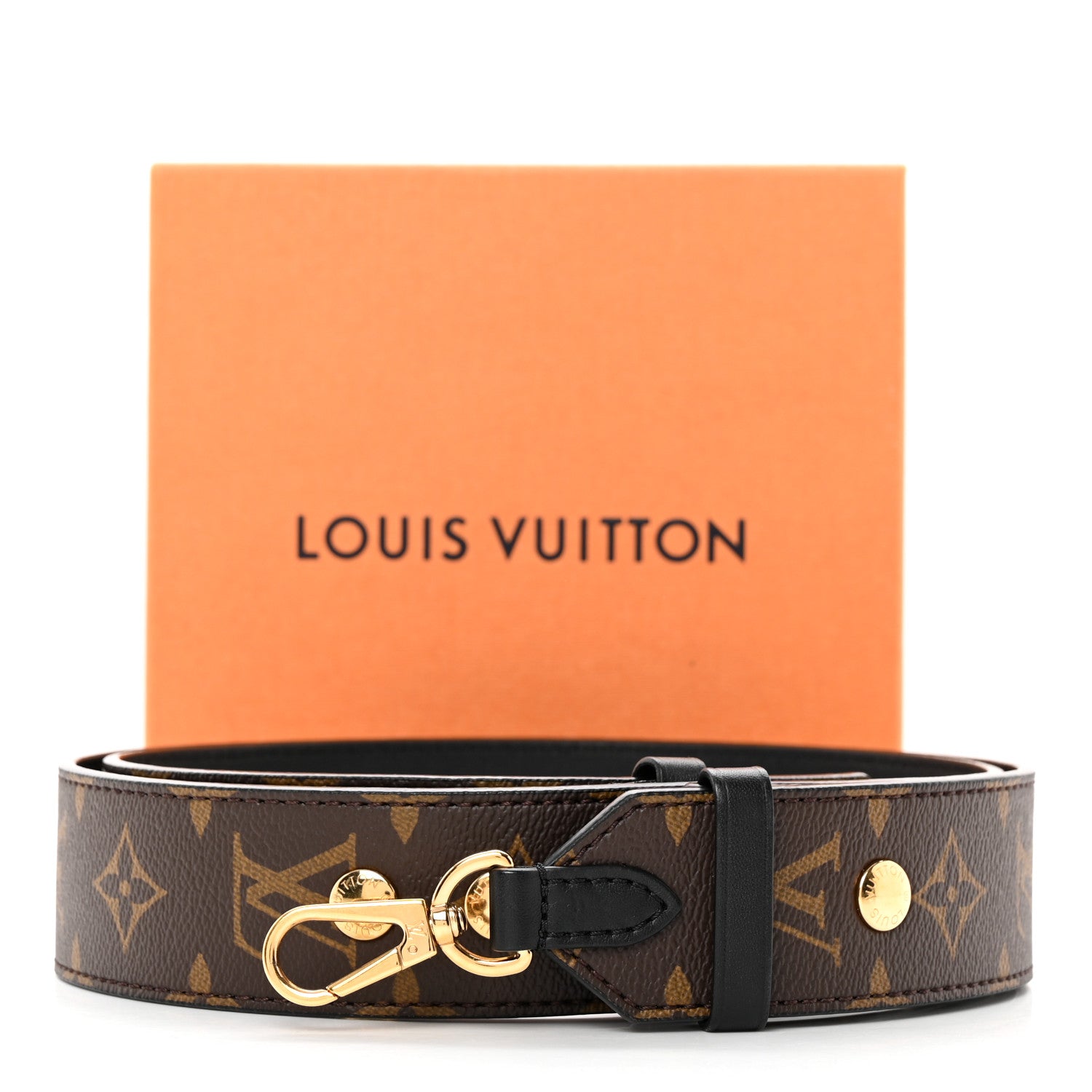 Louis Vuitton Monogram Adjustable Bandouliere Shoulder Strap Black 4 of 6