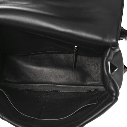 Valentino Garavani Nappa Monochrome Large Roman Stud Shoulder Bag Black 5 of 8