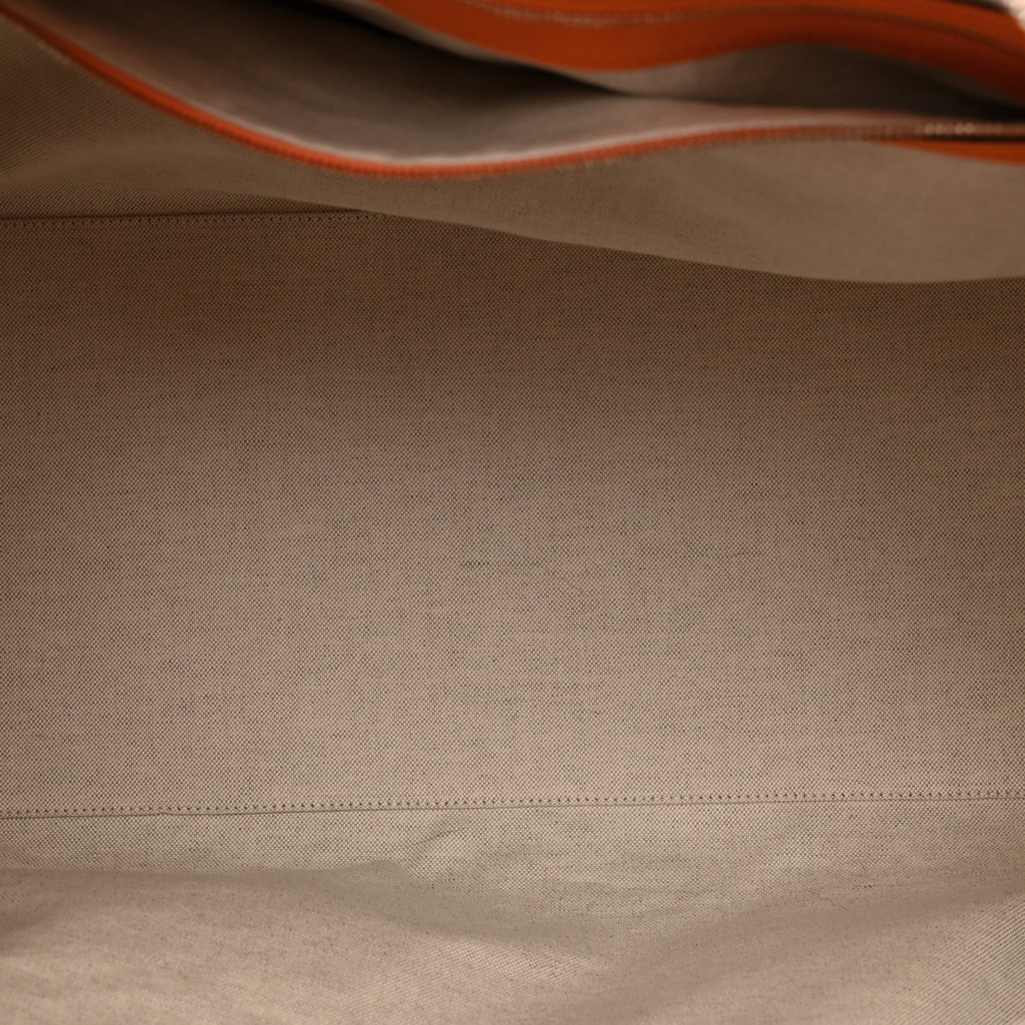 Piuma Calfskin Jumbo GG Embossed Large Duffle Bag Good Orange