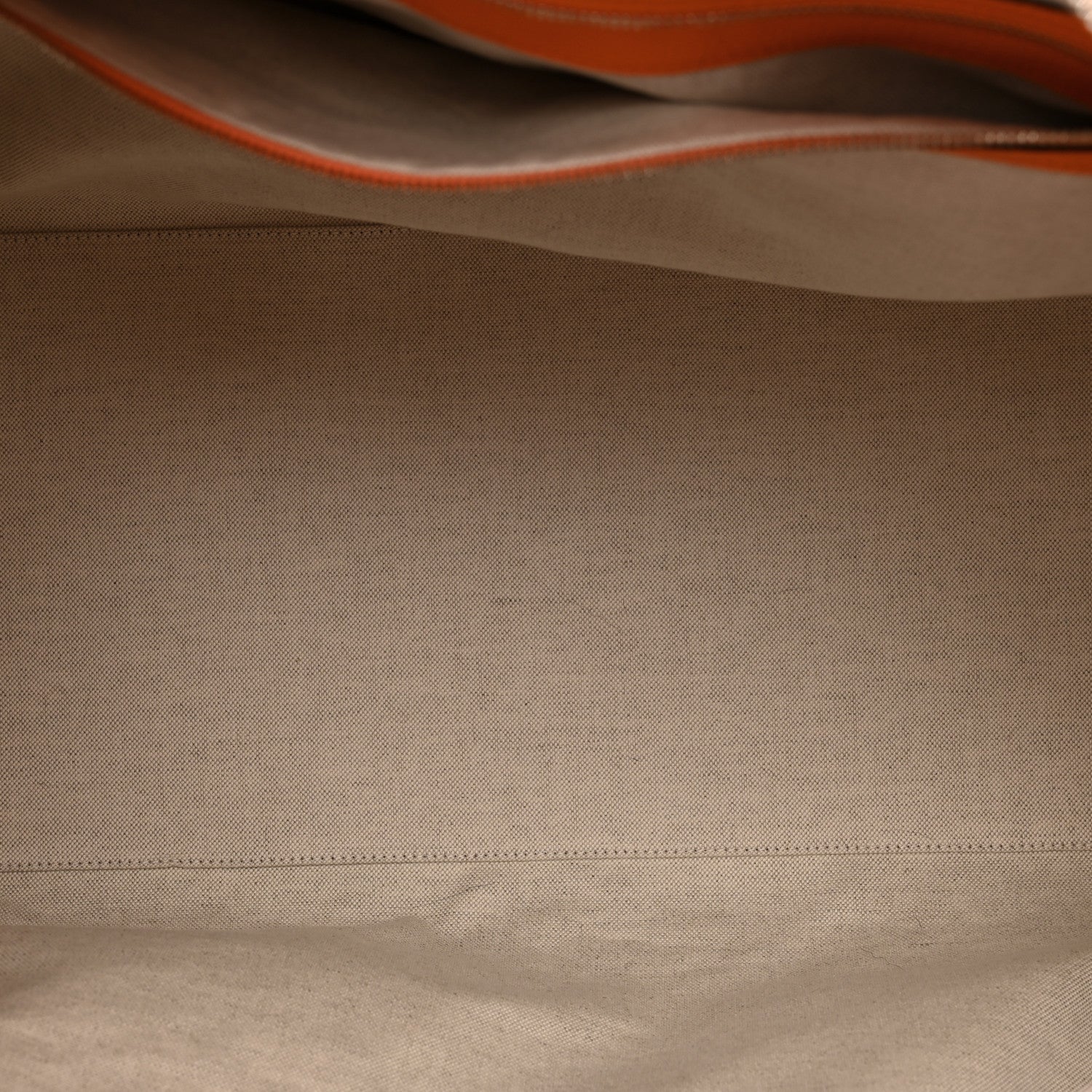 Gucci Piuma Calfskin Jumbo GG Embossed Large Duffle Bag Good Orange 4 of 13