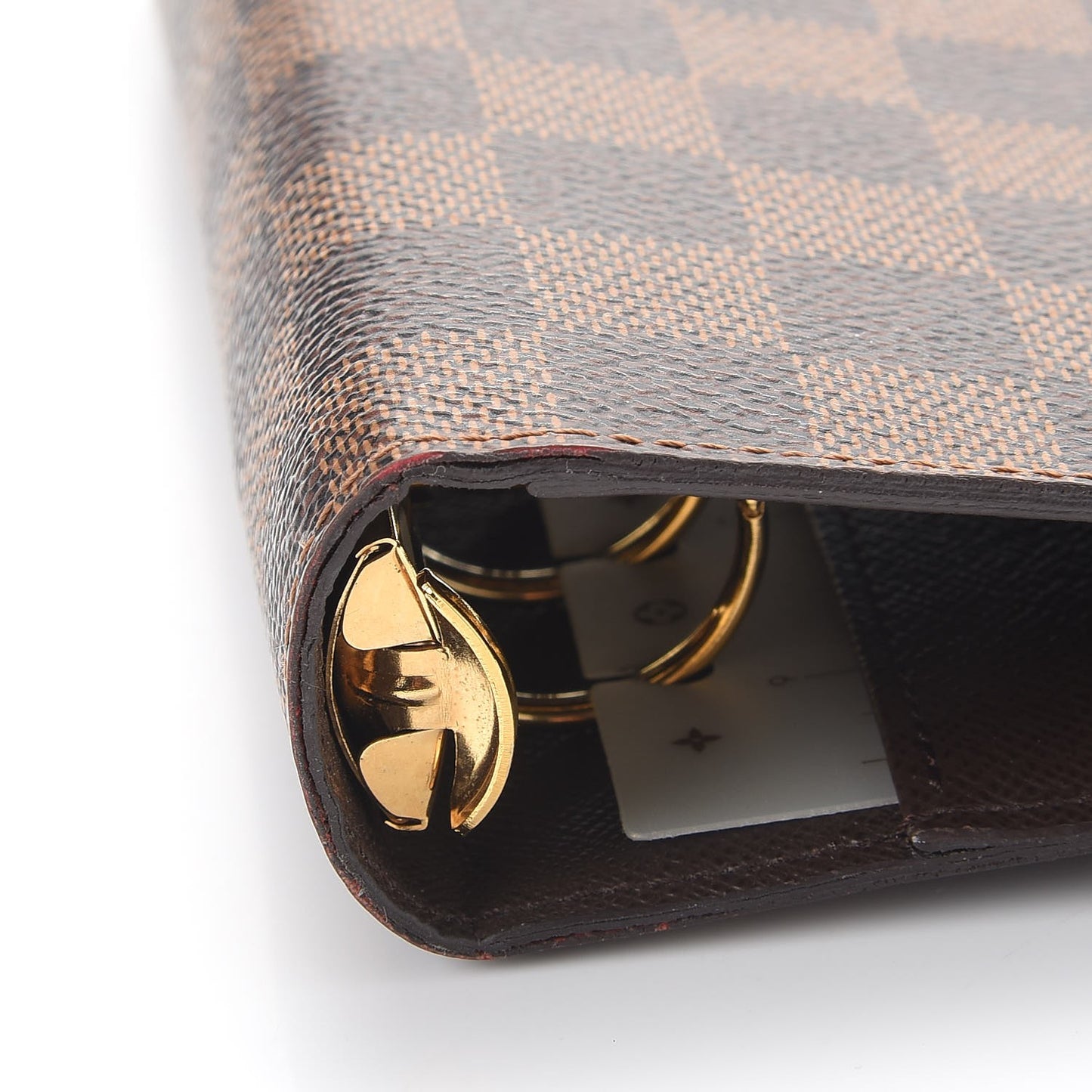 Damier Ebene Medium Ring Agenda Cover