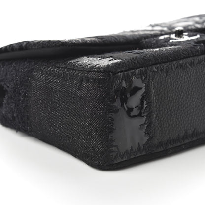 Chanel Tweed Patchwork Jumbo Single Flap Black 6 of 10