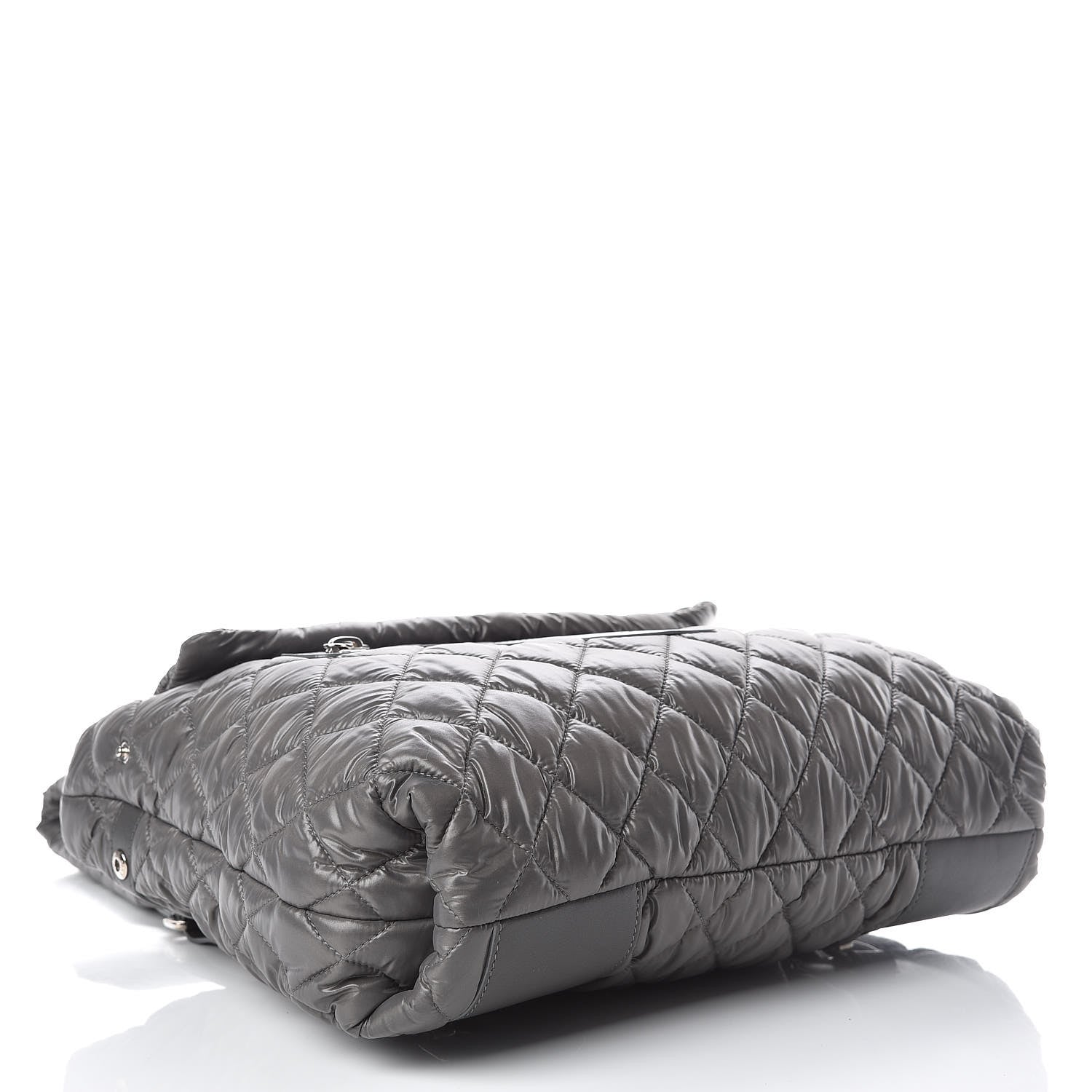 Chanel Nylon Quilted Coco Cocoon Backpack Gray 4 of 9