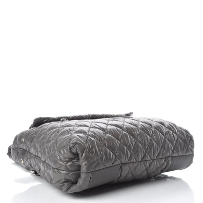 Chanel Nylon Quilted Coco Cocoon Backpack Gray 4 of 9