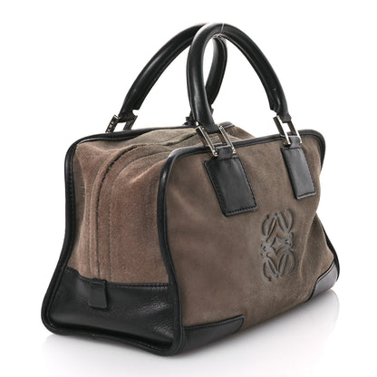 Loewe Suede Calfskin Amazona 28 Brown Black 3 of 10