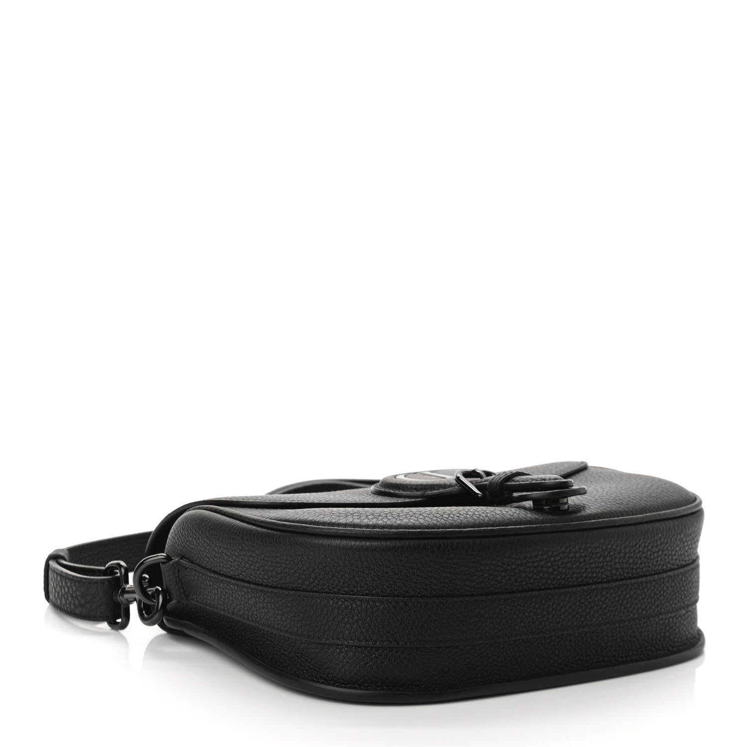 Christian Dior Grained Calfskin Medium Bobby Flap Black 4 of 10