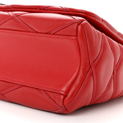 Louis Vuitton Lambskin Malletage GO-14 MM Rouge 9 of 14