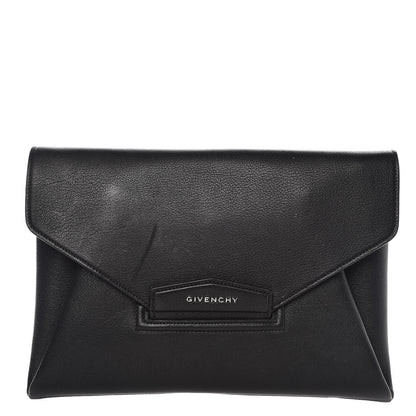 Givenchy Sugar Goatskin Medium Antigona Envelope Clutch Black 1 of 11