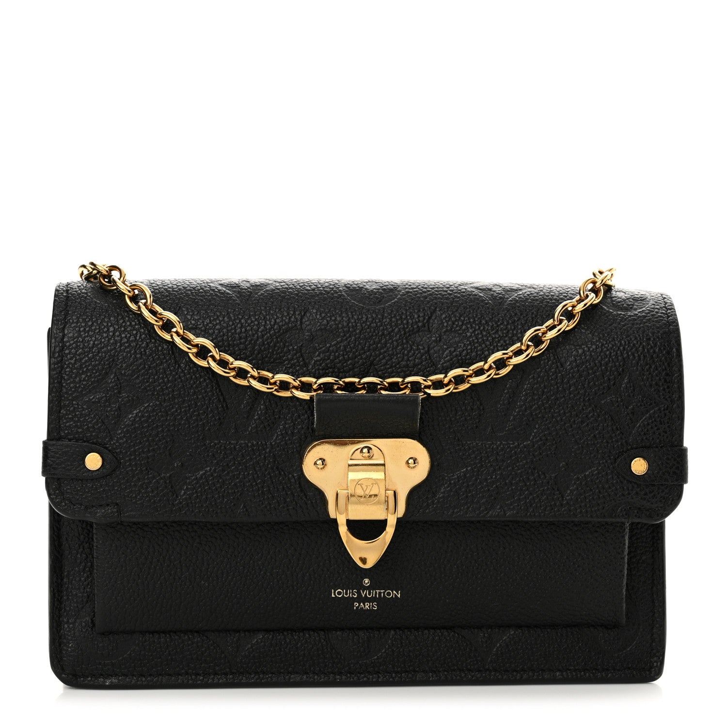 Louis Vuitton Empreinte Vavin Chain Wallet Black 1 of 12