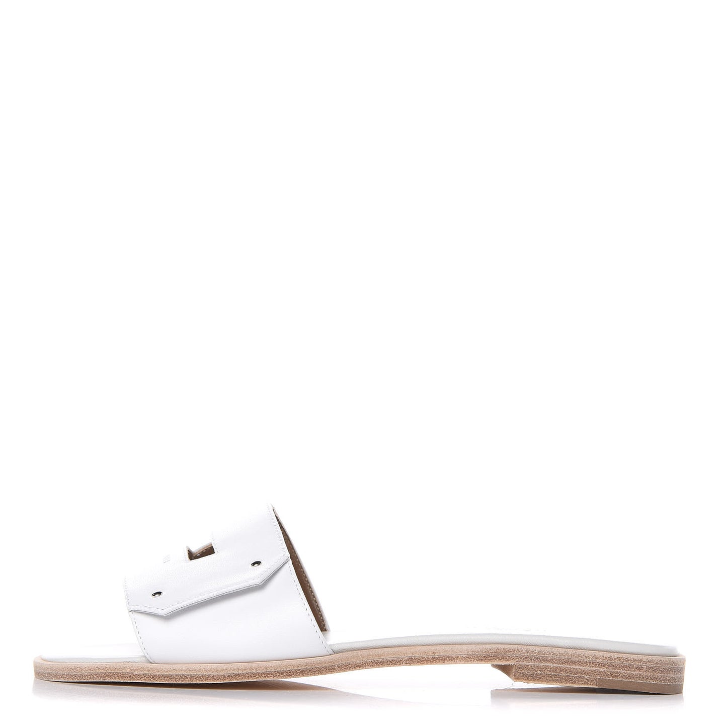 Calfskin View Sandals 36 White