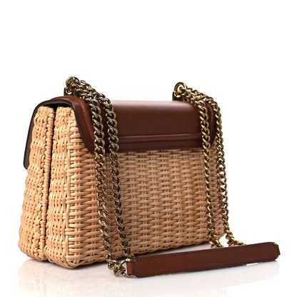 Dolce & Gabbana Wicker Calfskin Medium Devotion Crossbody Bag Brown 3 of 12
