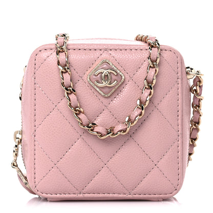 Chanel Caviar Quilted Clutch With Chain Light Pink 1 of 9
