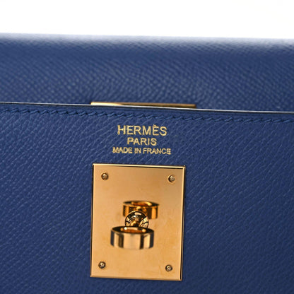 Hermes Epsom Kelly Sellier 32 Bleu Brighton 9 of 21