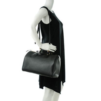 Louis Vuitton Epi Speedy 30 Black 2 of 7