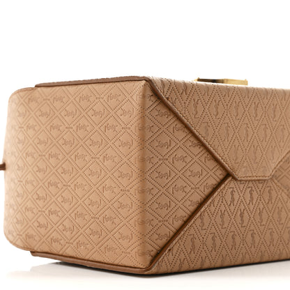 Saint Laurent Calfskin Monogram Take Away Box Dusty Vintage Brown Gold 9 of 11