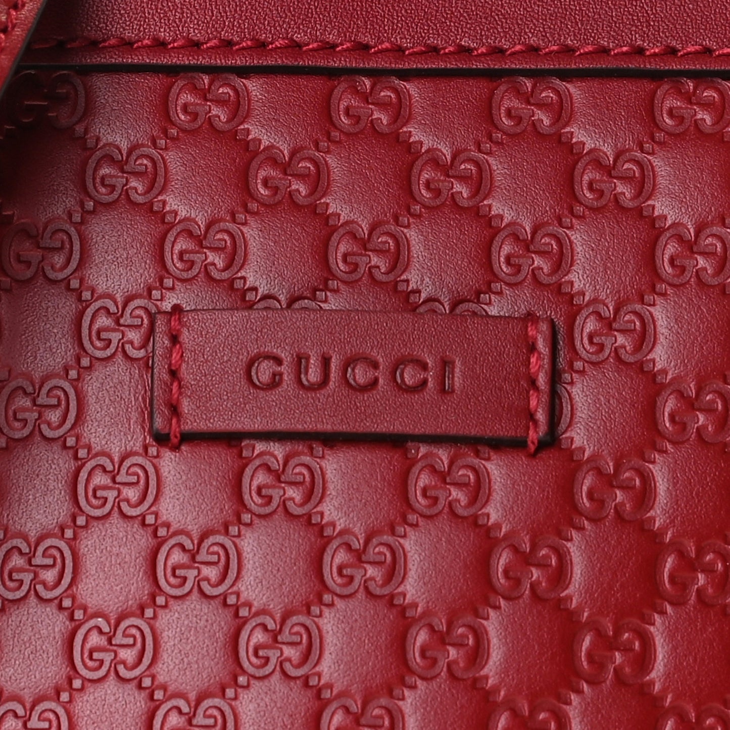 Soft Microguccissima Mini Dome Bag Rosso