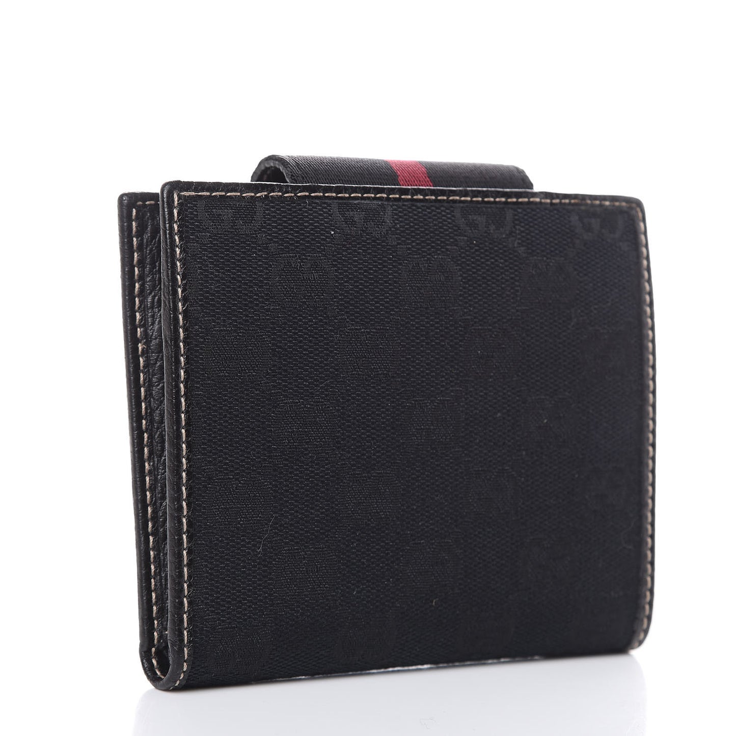 Monogram Web French Flap Wallet Black