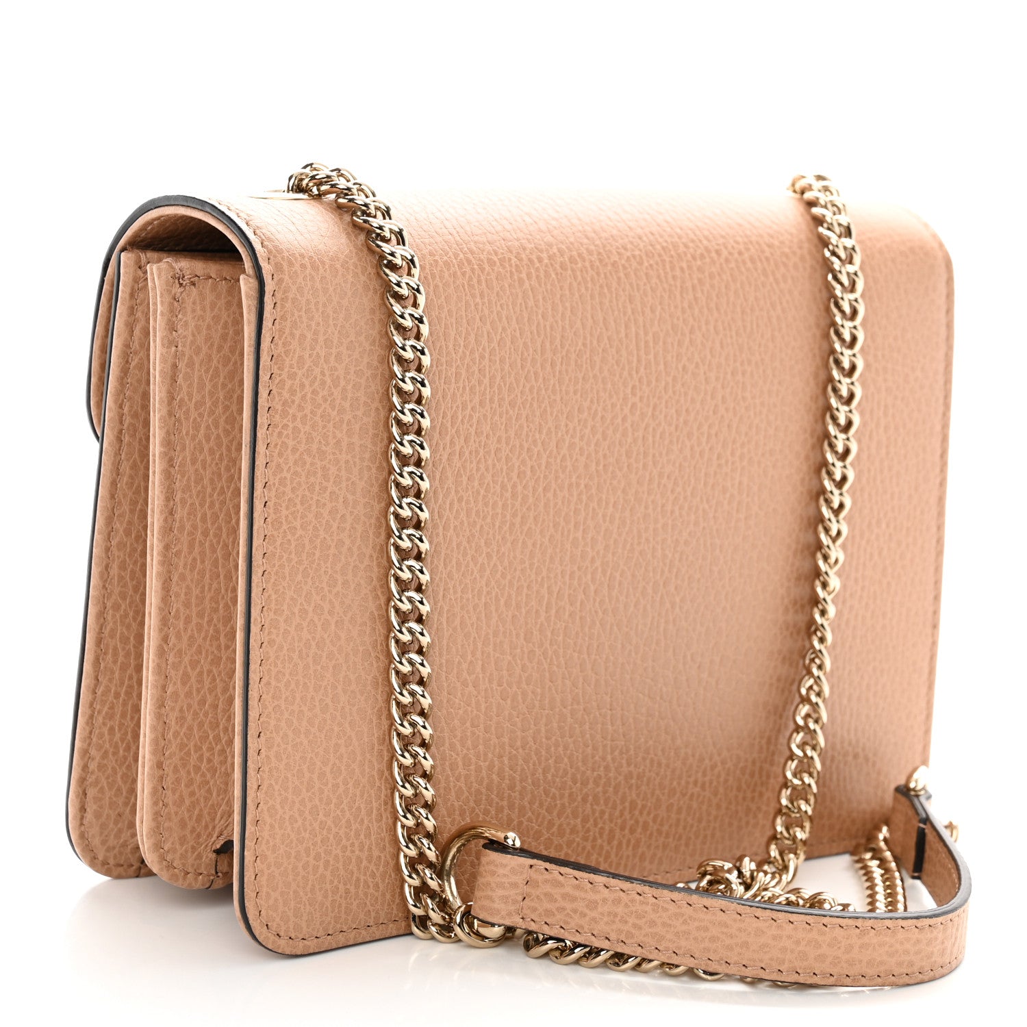 Gucci Dollar Calfskin Small Interlocking G Shoulder Bag Camelia 3 of 10