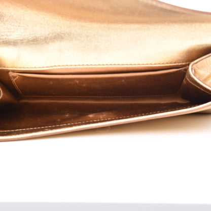 Saint Laurent Metallic Calfskin Y-Mail Clutch Gold 5 of 10