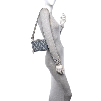 Christian Dior Coated Canvas CD Diamond Messenger Pouch Grey 2 of 14