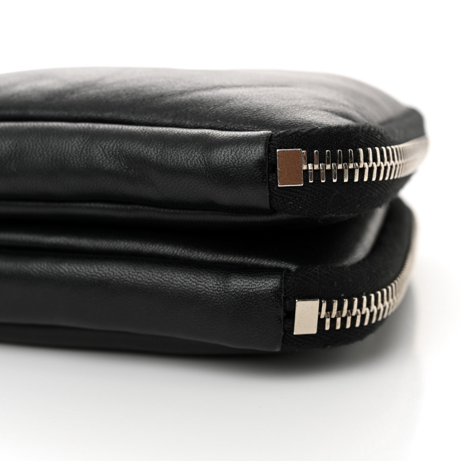 Prada Nappa Soft Padded Mini Triangle Crossbody Pouch Black 9 of 11