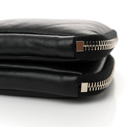 Prada Nappa Soft Padded Mini Triangle Crossbody Pouch Black 9 of 11