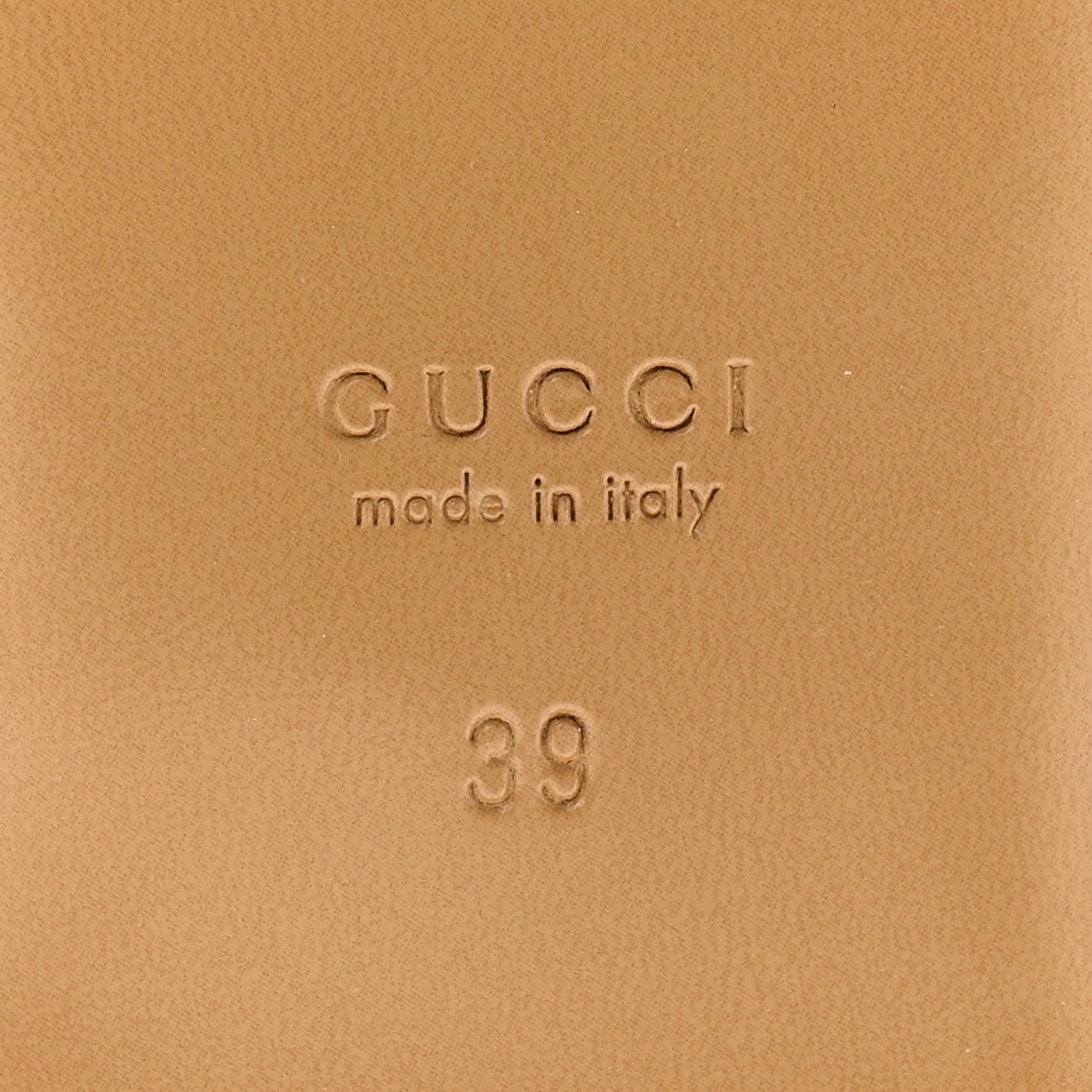 Gucci Calfskin Monogram Horsebit Womens Slide Sandals 39 Beige Ebony Sundial 9 of 10