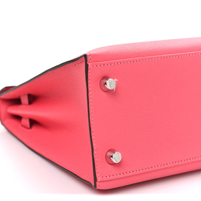 Hermes Chevre Chandra Kelly Sellier 25 Rose Lipstick 9 of 10