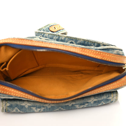Louis Vuitton Monogram Denim Bum Bag Blue 6 of 13