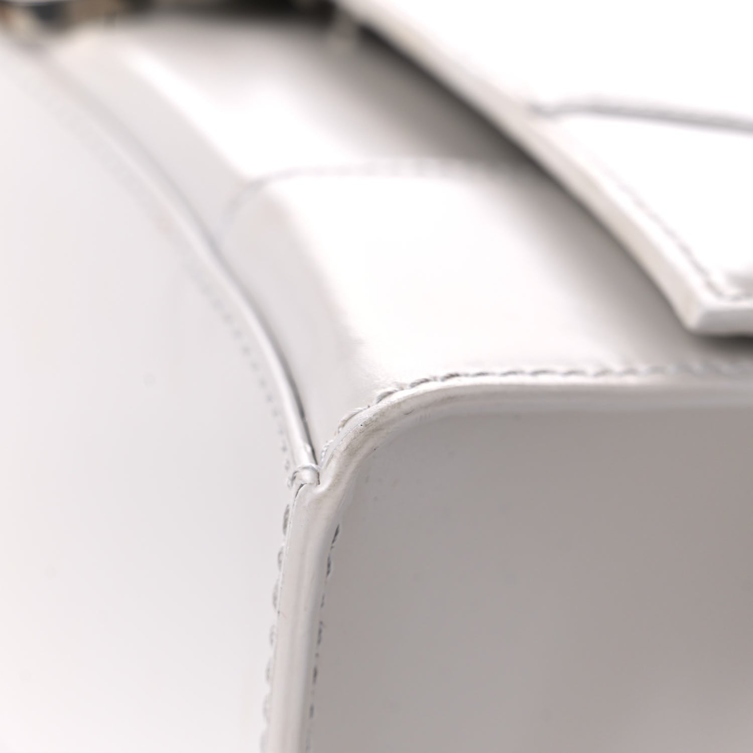 Balenciaga Shiny Box Calfskin Small Hourglass Top Handle Bag Chalky White 12 of 15