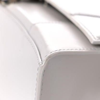 Balenciaga Shiny Box Calfskin Small Hourglass Top Handle Bag Chalky White 12 of 15