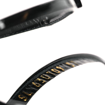 Saint Laurent Patent Cassandra 100 Sandals 37 Black 8 of 9