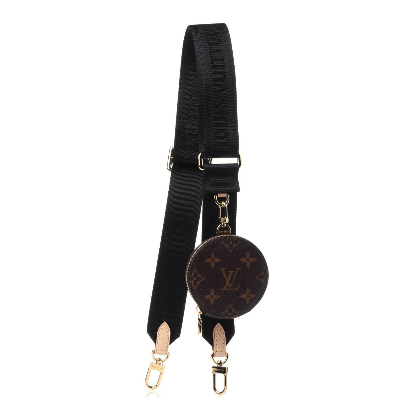 Monogram Multi Pochette Accessories Bandouliere Shoulder Strap Black