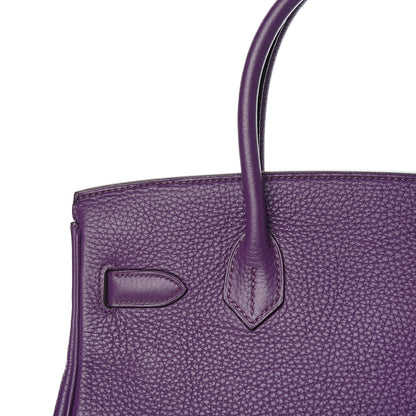 Hermes Togo Birkin 30 Ultraviolet 29 of 33
