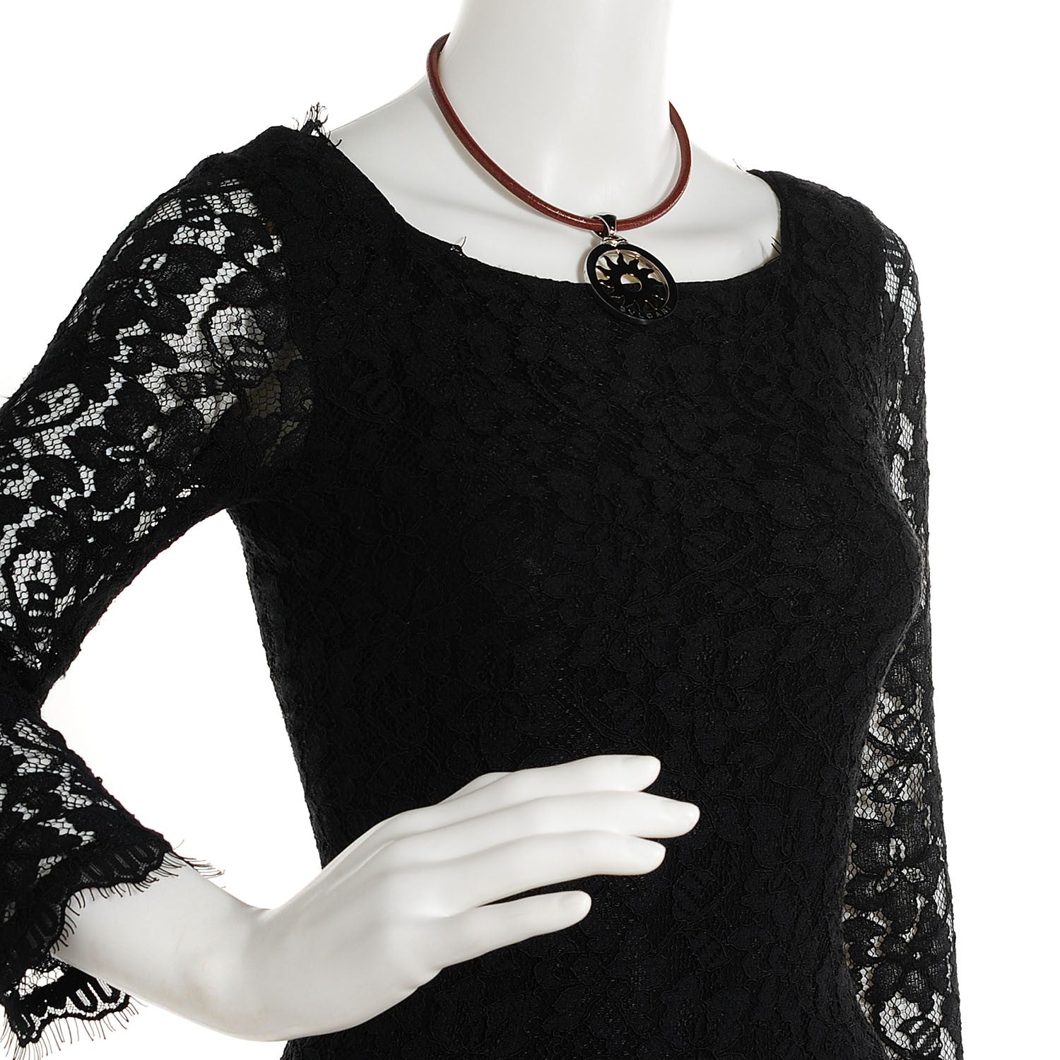 Bulgari 18K Yellow Gold Stainless Steel Tondo Sun Pendant Necklace 2 of 4