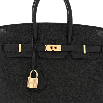 Hermes Togo Birkin 25 Black 8 of 12