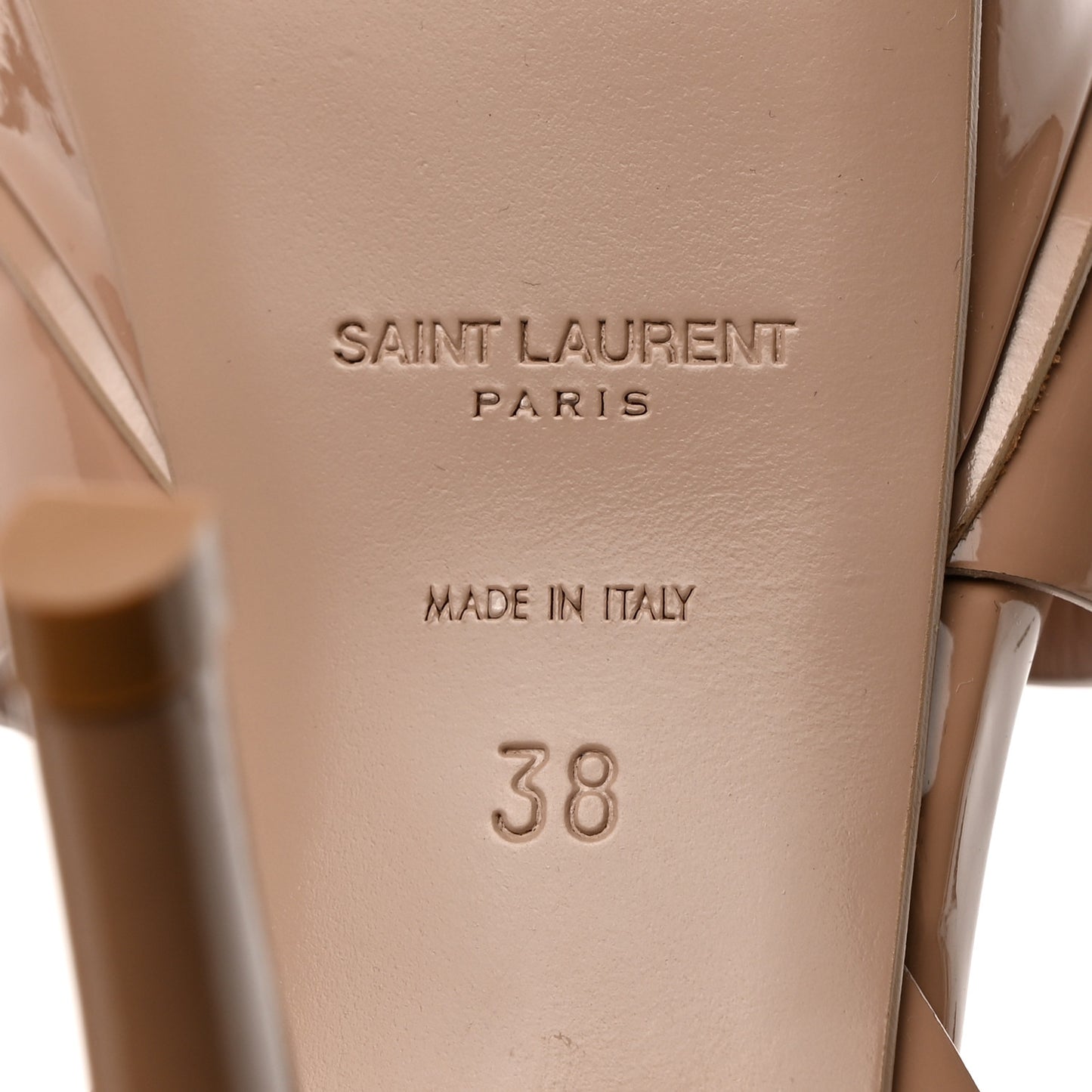 Patent Tribute 75 Platform Sandals 38 Nude