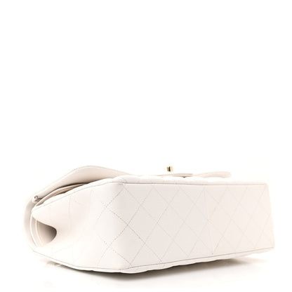 Chanel Caviar Quilted Jumbo Double Flap White 4 of 11