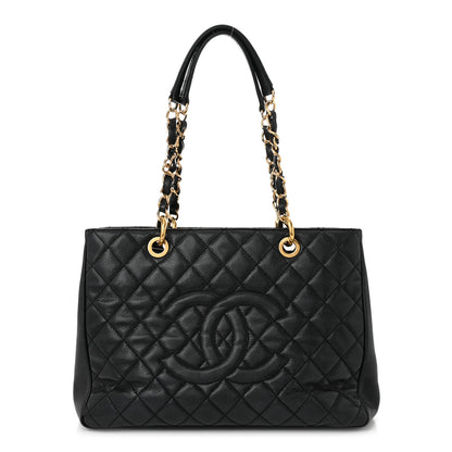 Chanel Caviar Quilted Grand Shopping Tote GST Black 1 of 10