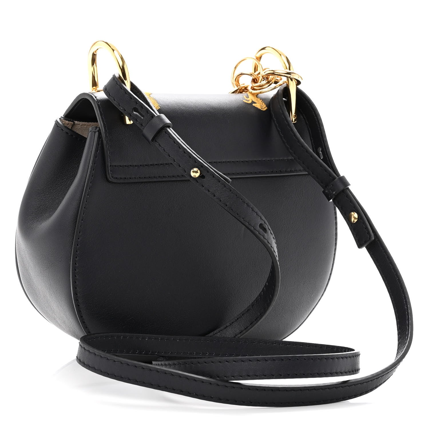 Chloe Calfskin Little Horses Embroidered Mini Drew Bijou Shoulder Bag Full Blue 2 of 8