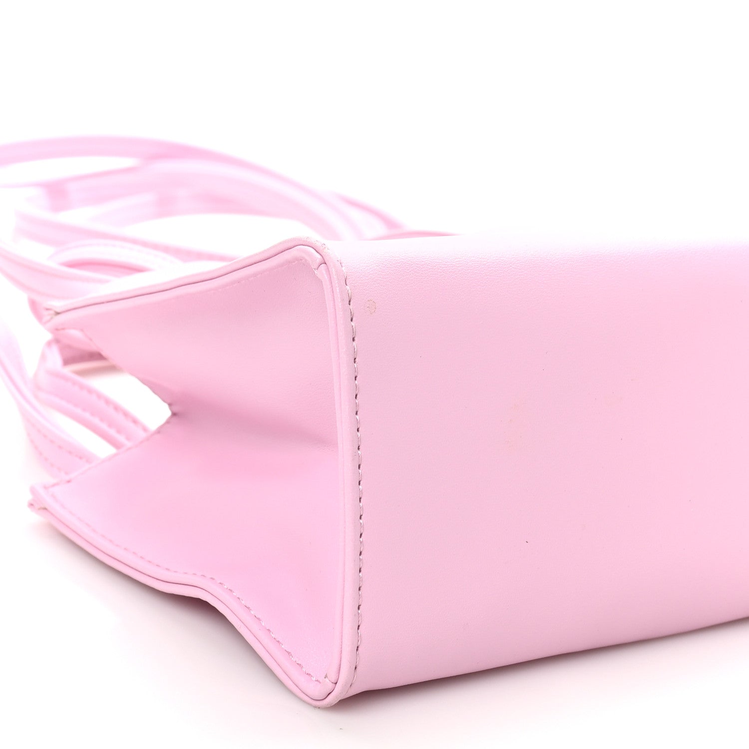 Telfar Vegan Leather Small Shopping Bag Bubblegum 8 of 9