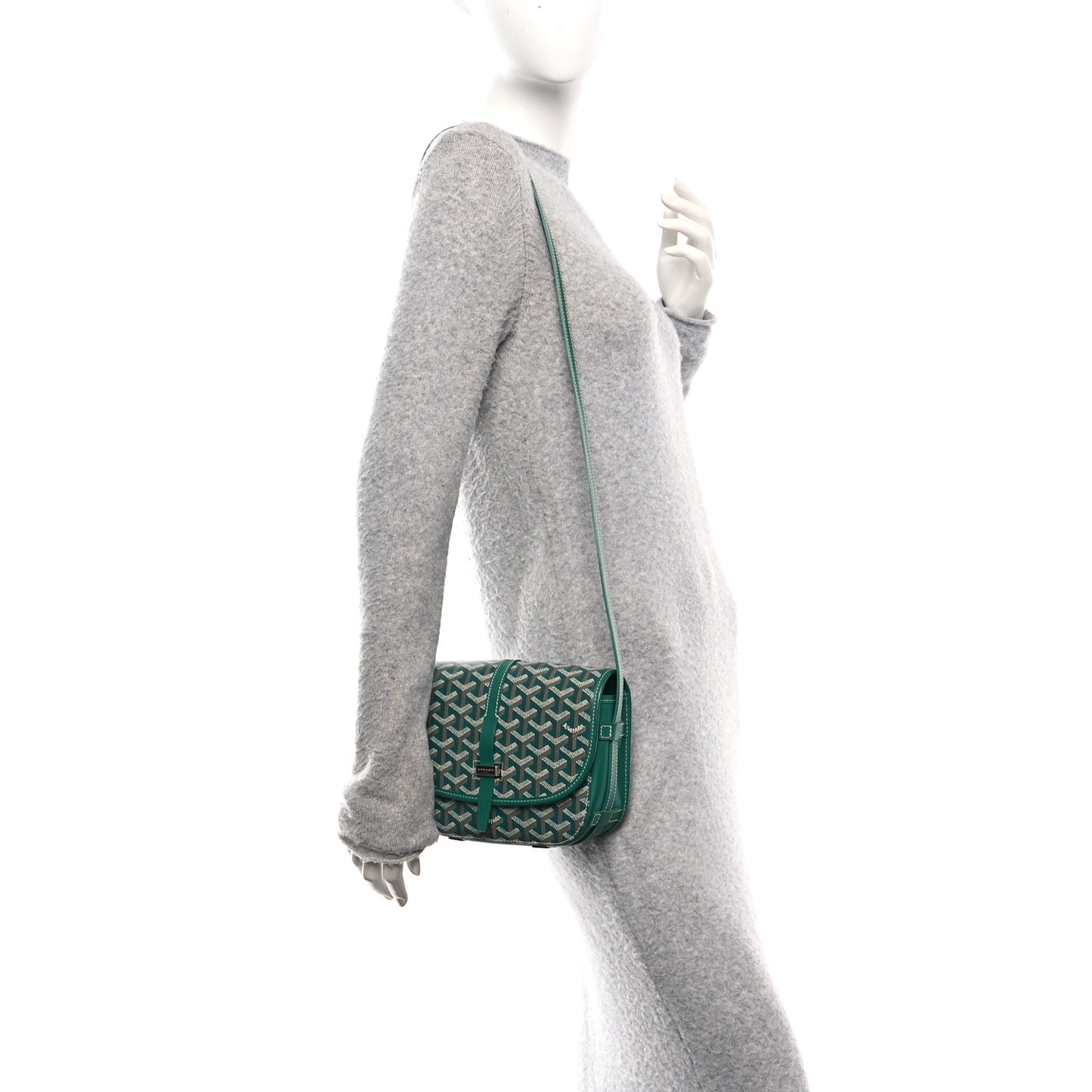 Goyardine Belvedere II PM Messenger Bag Green